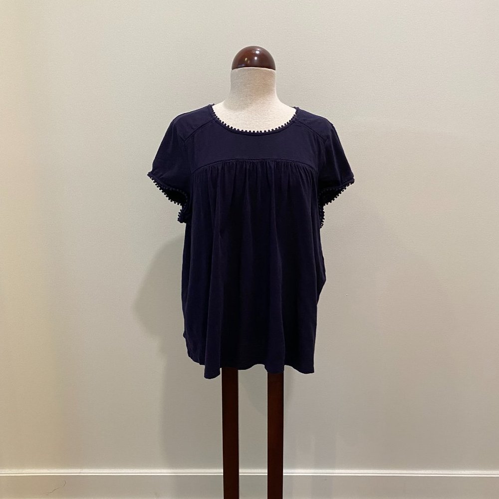 Women's Size US 16 Navy Blue Bohemian Top by Boden